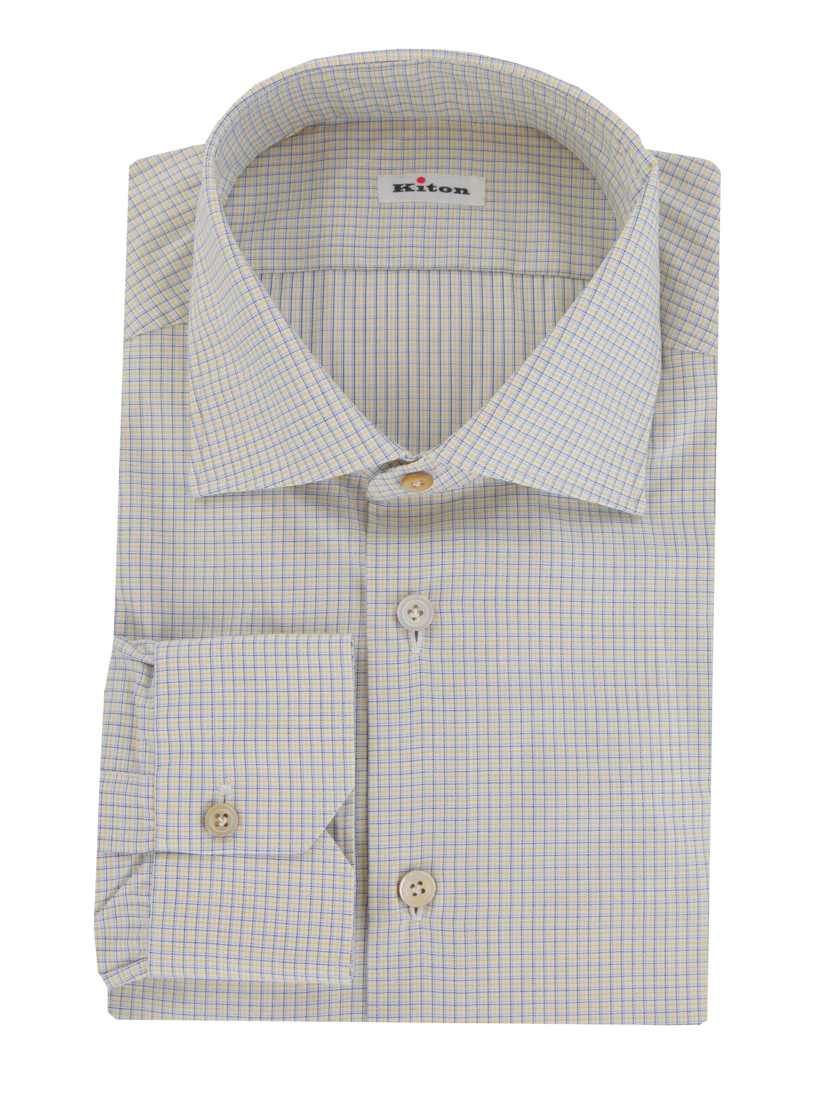 Kiton Yellow Shirt - Slim