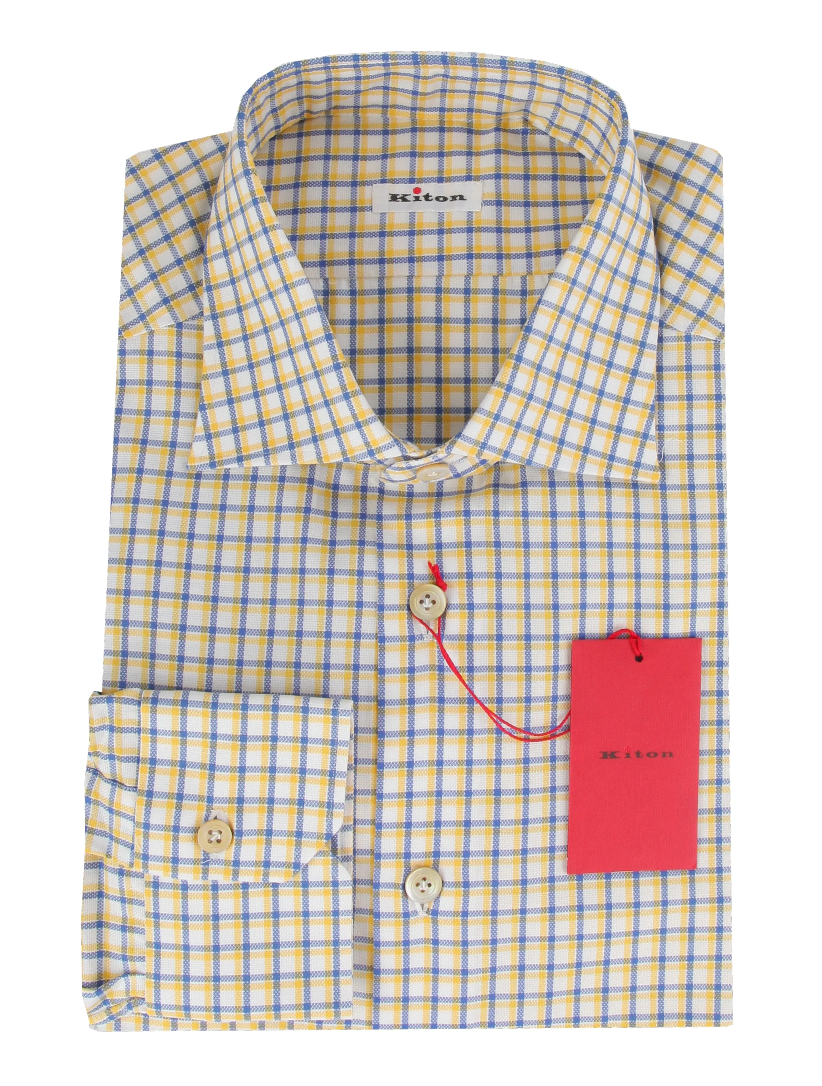 Kiton Yellow Shirt - Slim