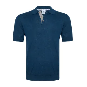 Knitted poloshirt