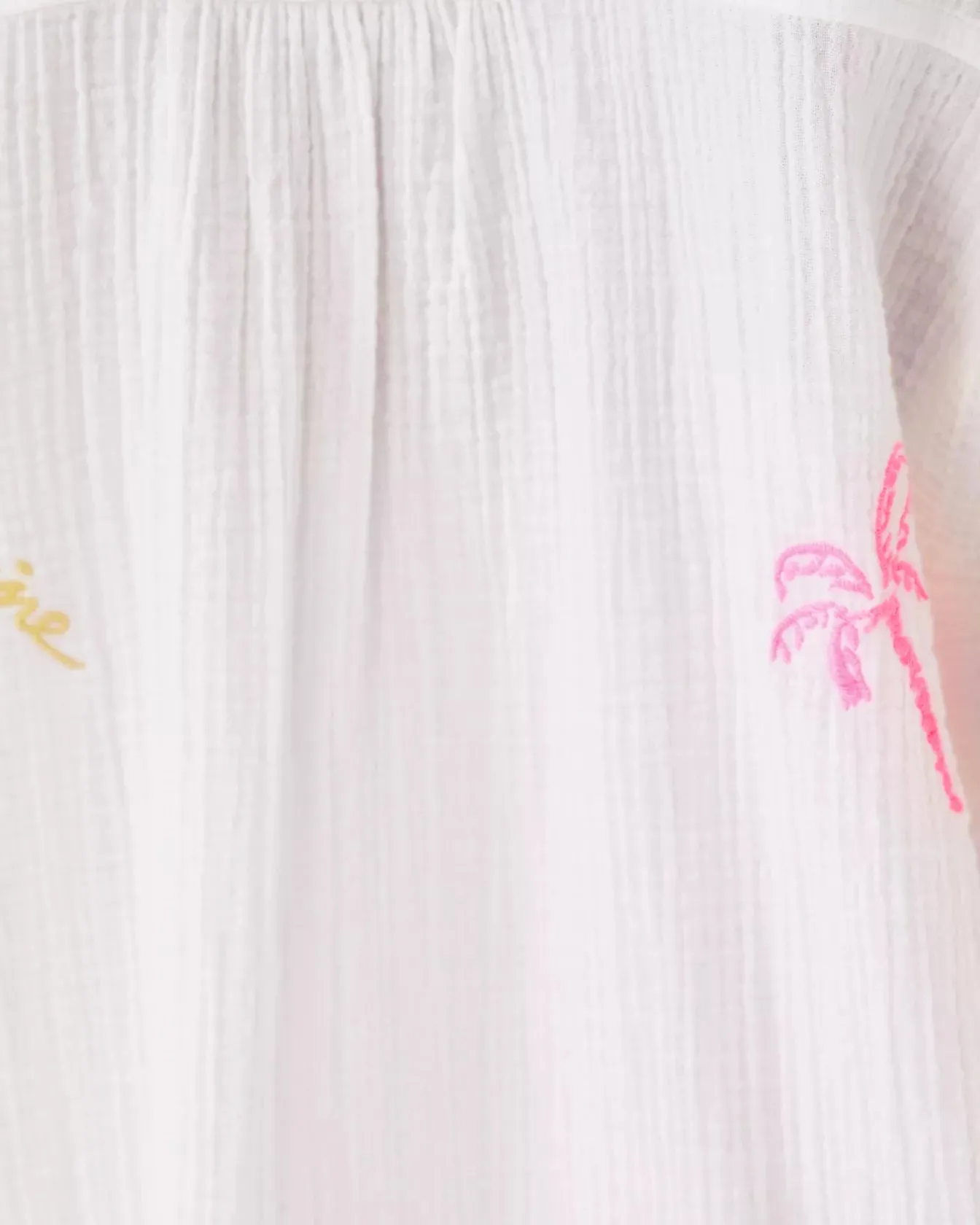 KWITNEY EMBROIDERED LONG SLEEVE COVERUP