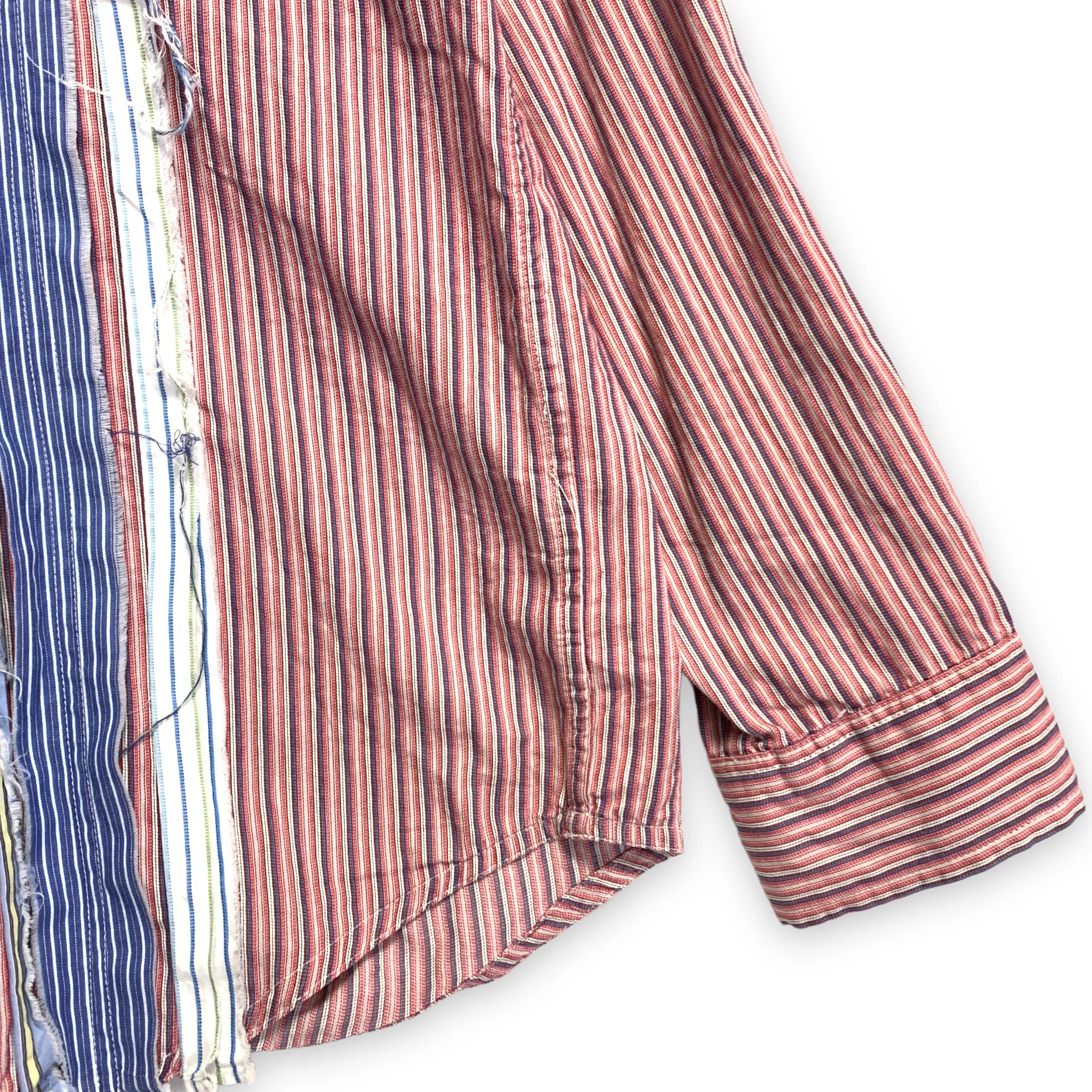 [L] Needles Rebuild Ribbon Cut Oversized Dress Shirt