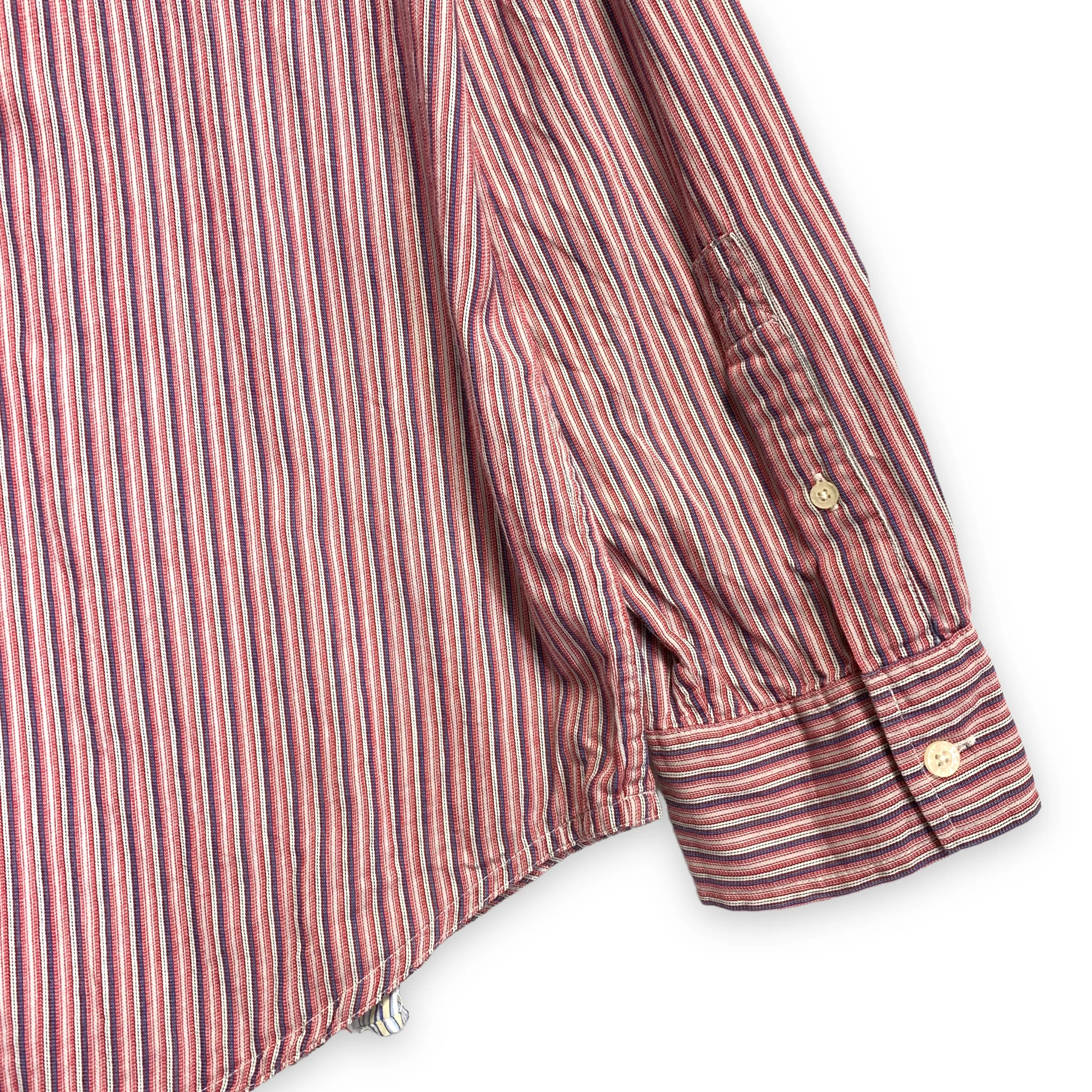 [L] Needles Rebuild Ribbon Cut Oversized Dress Shirt