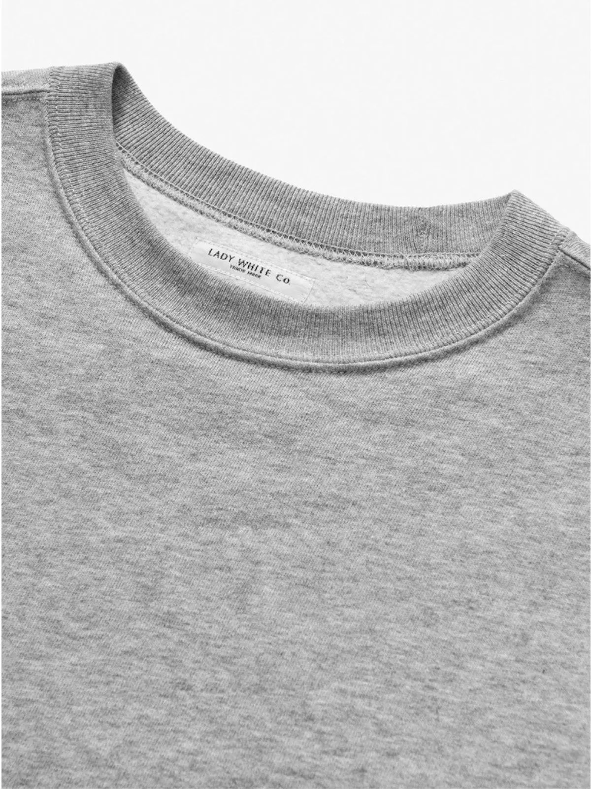 Lady White Co. Sport Crewneck Heather Grey