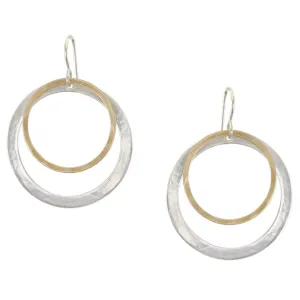 Large Layered Rings Wire Earrings