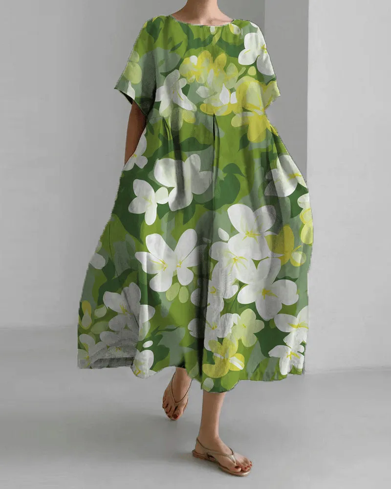 Laura® | Short sleeve and loose printed dress