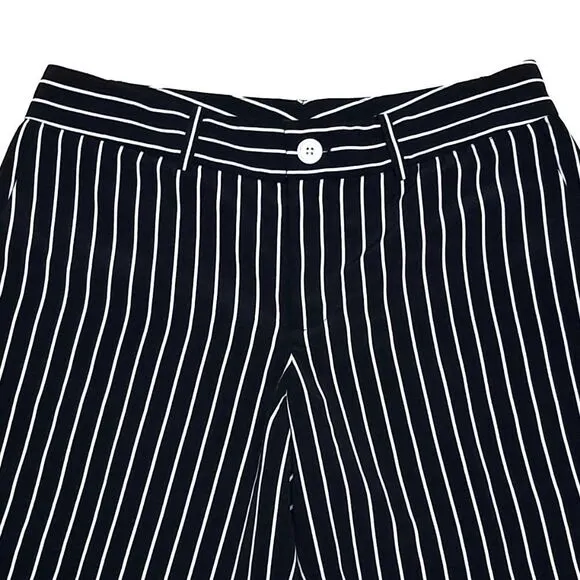LAUREN Ralph Lauren Black White Striped Shorts 4