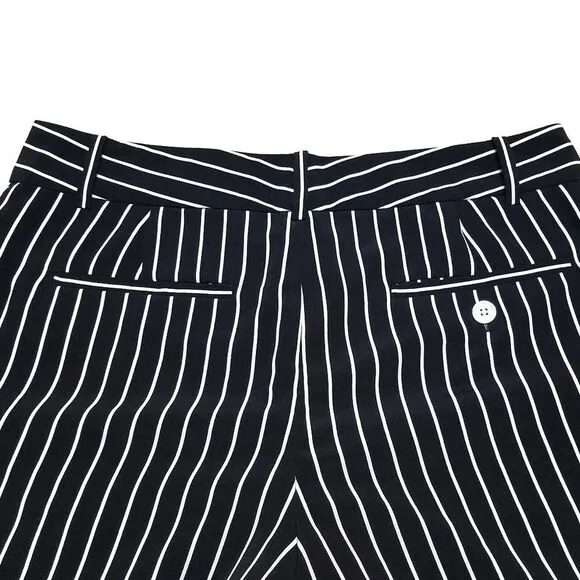 LAUREN Ralph Lauren Black White Striped Shorts 4