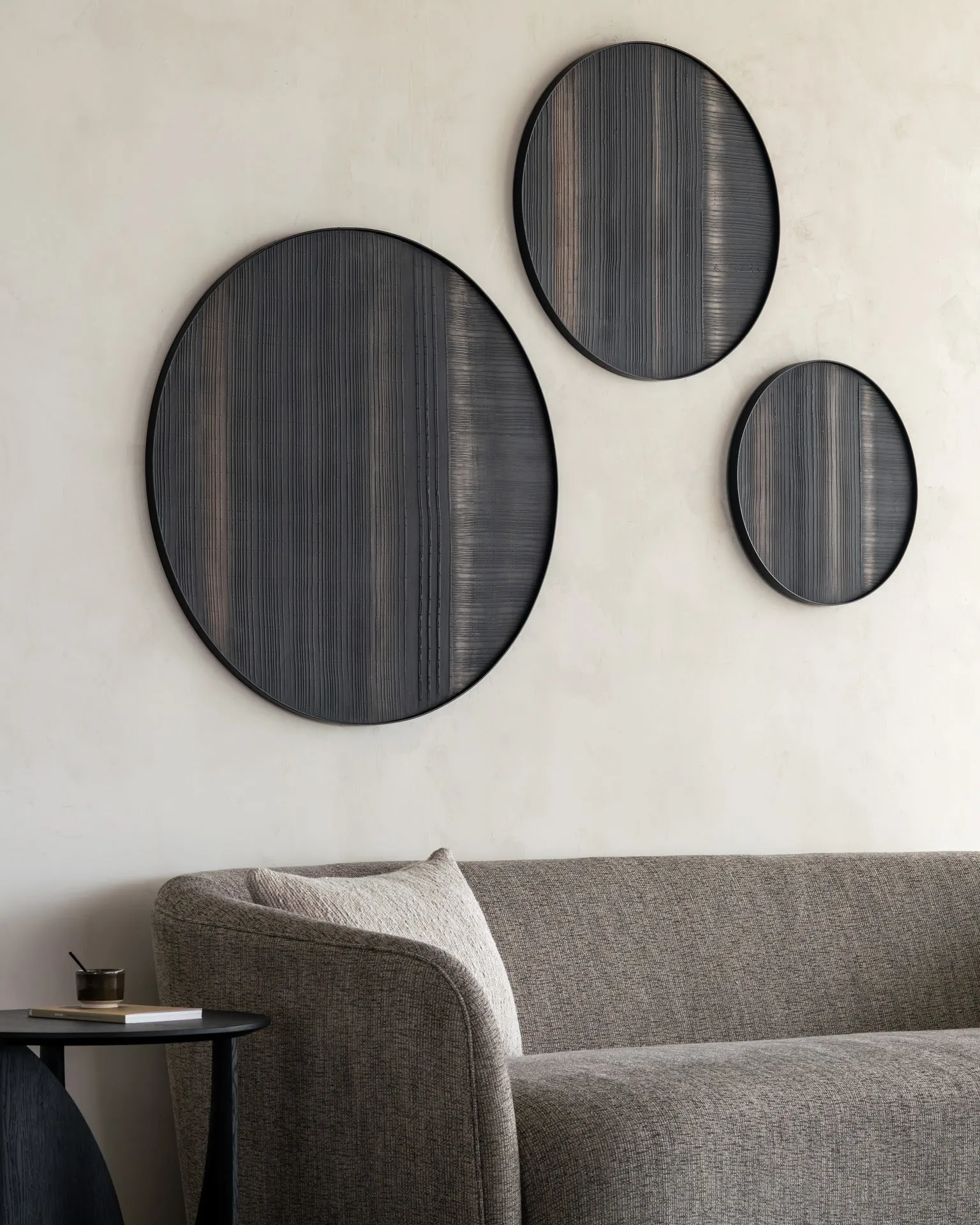 layered clay wall art