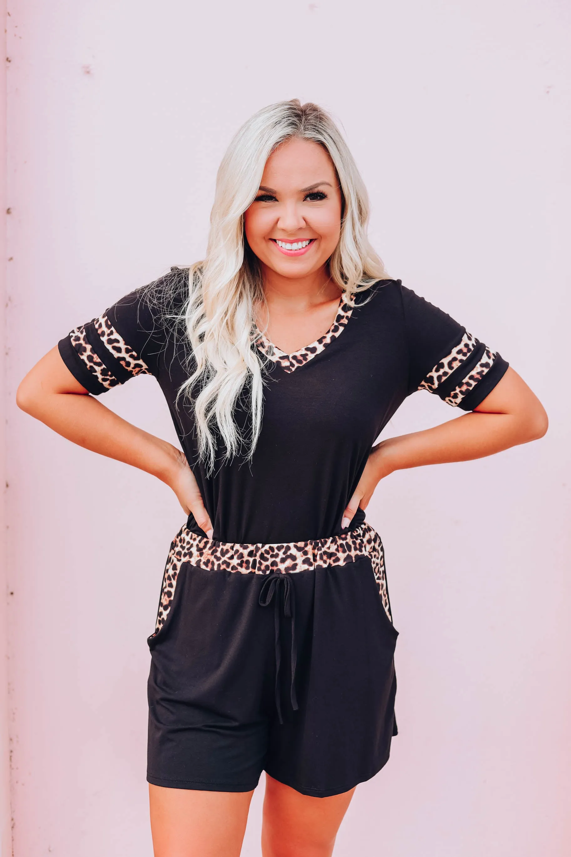 Leopard Accents Lounge Set