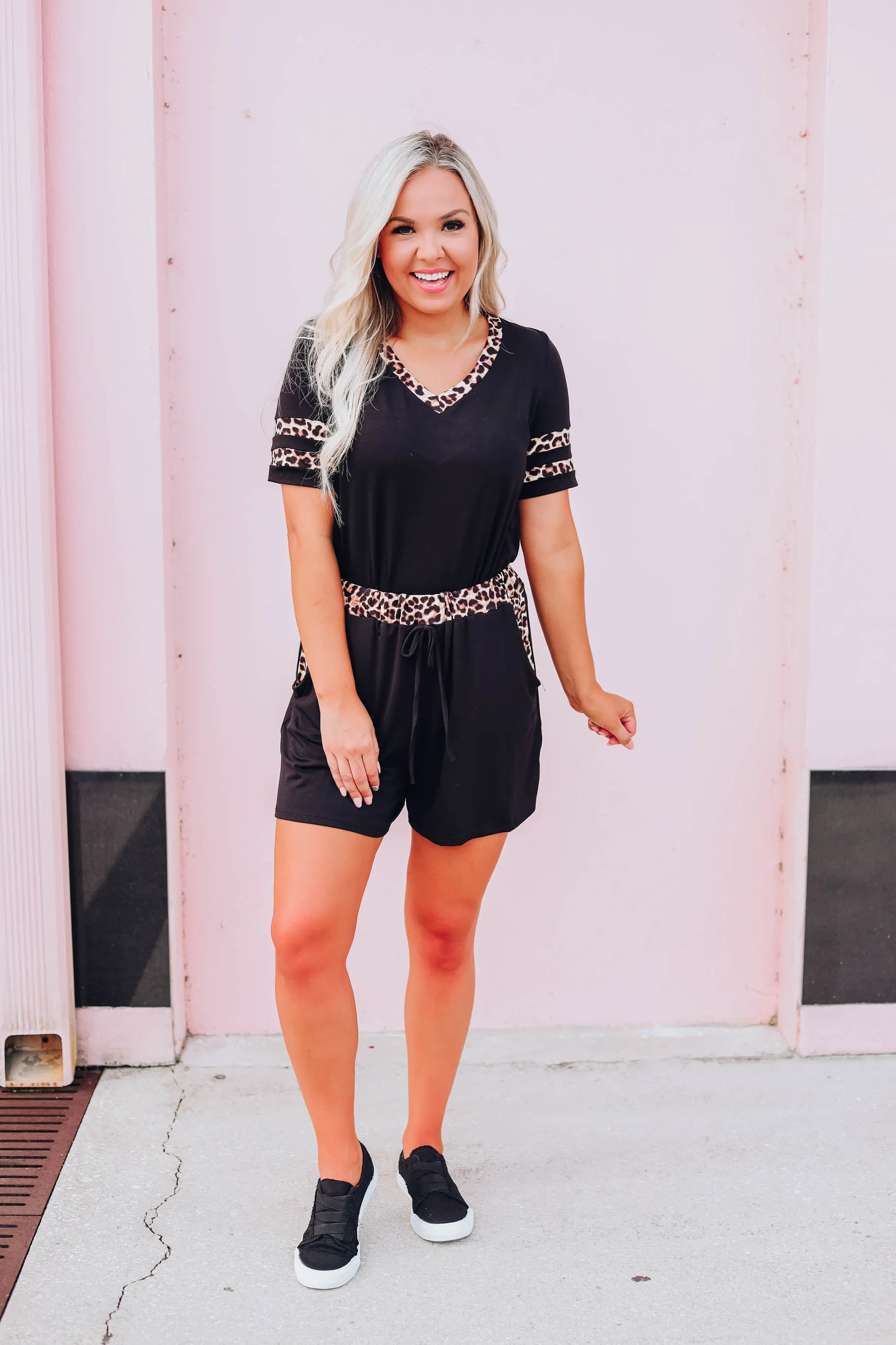 Leopard Accents Lounge Set