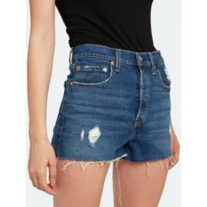 Levi's Cutoff Straight Fit Shorts Size 31 Premium Ribcage Ultra-High Rise