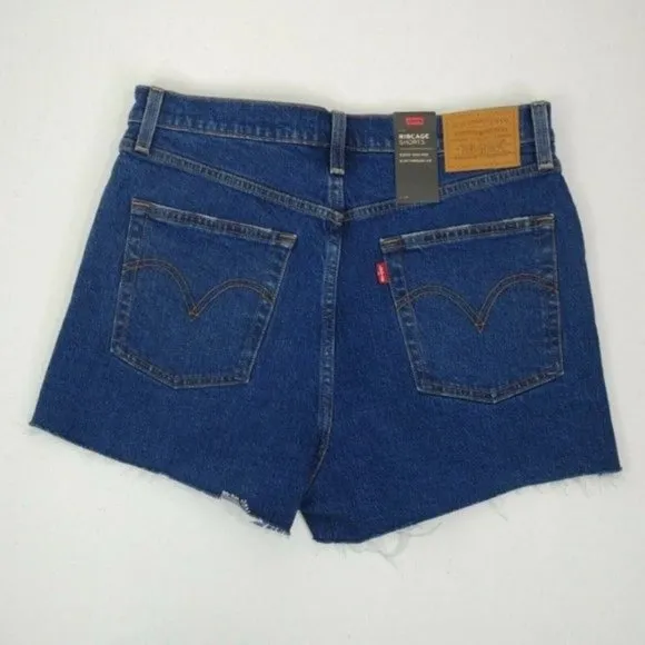 Levi's Cutoff Straight Fit Shorts Size 31 Premium Ribcage Ultra-High Rise