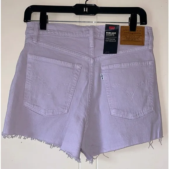 Levi’s Light Wash Lavender Purple Shorts