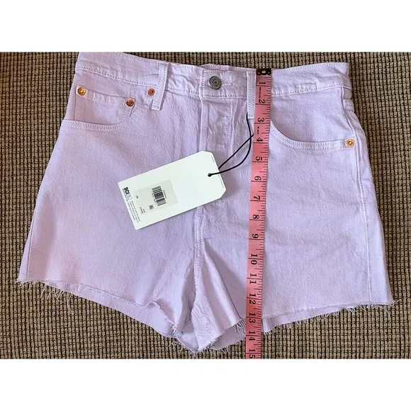 Levi’s Light Wash Lavender Purple Shorts
