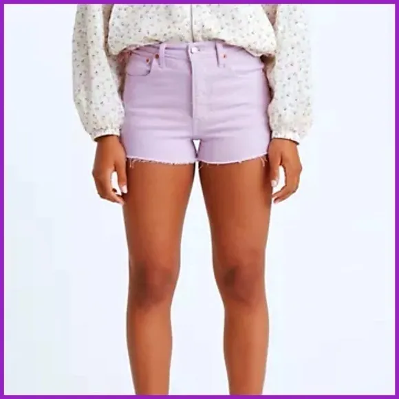 Levi’s Light Wash Lavender Purple Shorts