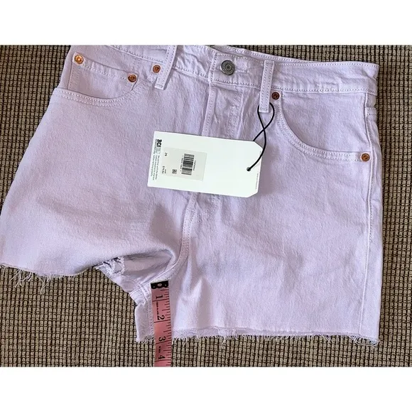 Levi’s Light Wash Lavender Purple Shorts