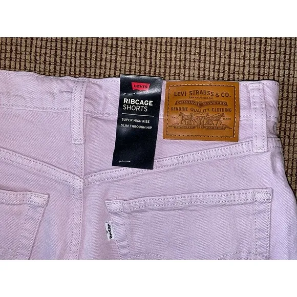 Levi’s Light Wash Lavender Purple Shorts