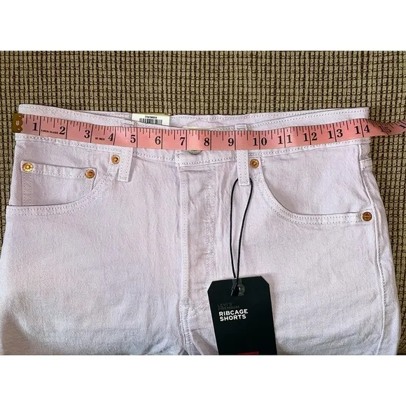 Levi’s Light Wash Lavender Purple Shorts