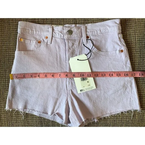 Levi’s Light Wash Lavender Purple Shorts