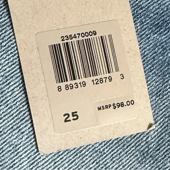 Levi’s Wedgie Shorts Size 25 NWT Blue Medium Wash Cutoff Distressed Classic