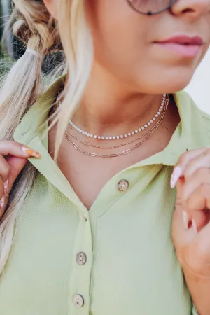 Liana Triple Layered Opal Necklace