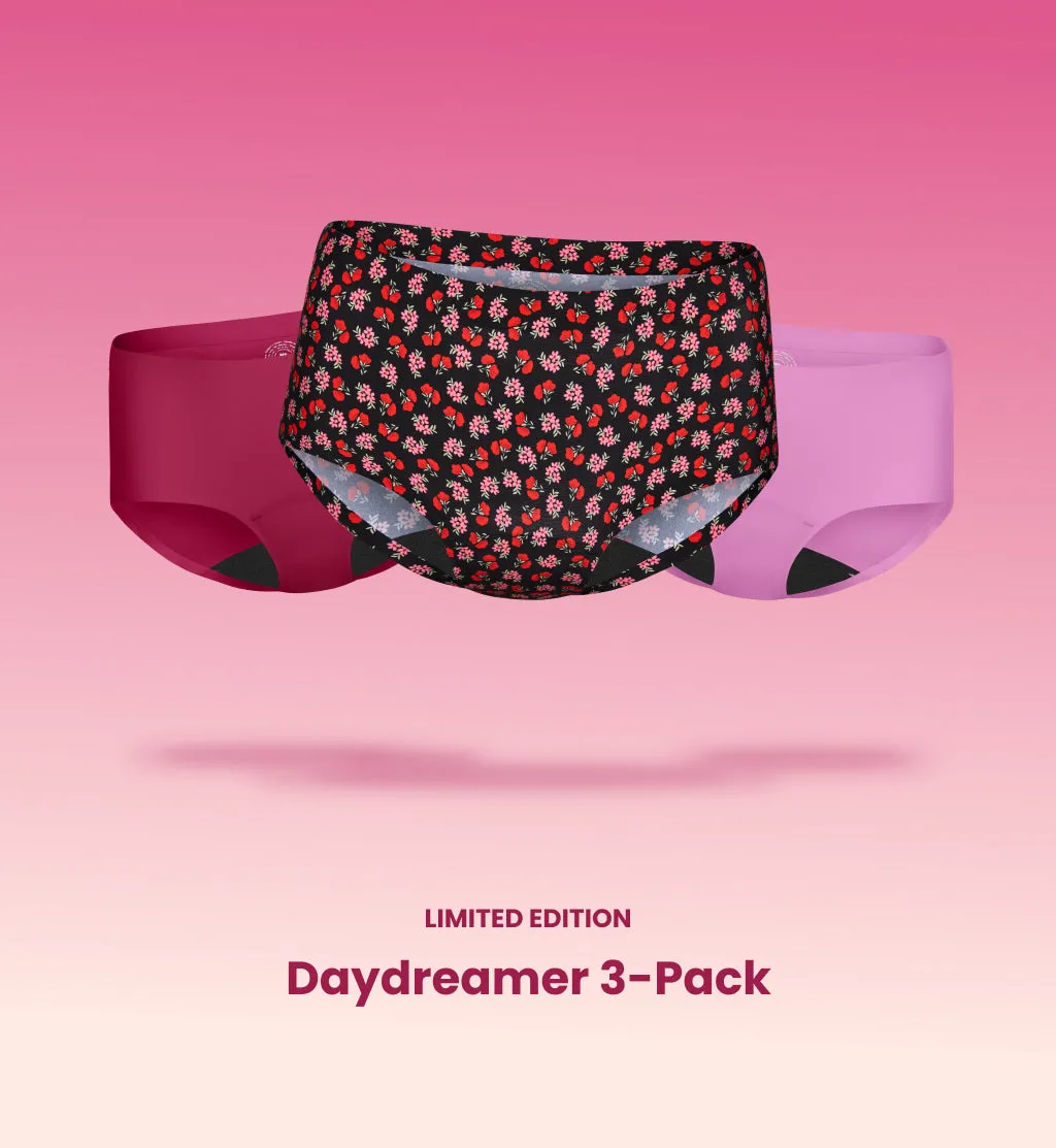 Light Leakproof No-Show Underwear Boyshort 3-Pack (4-Pack Item)