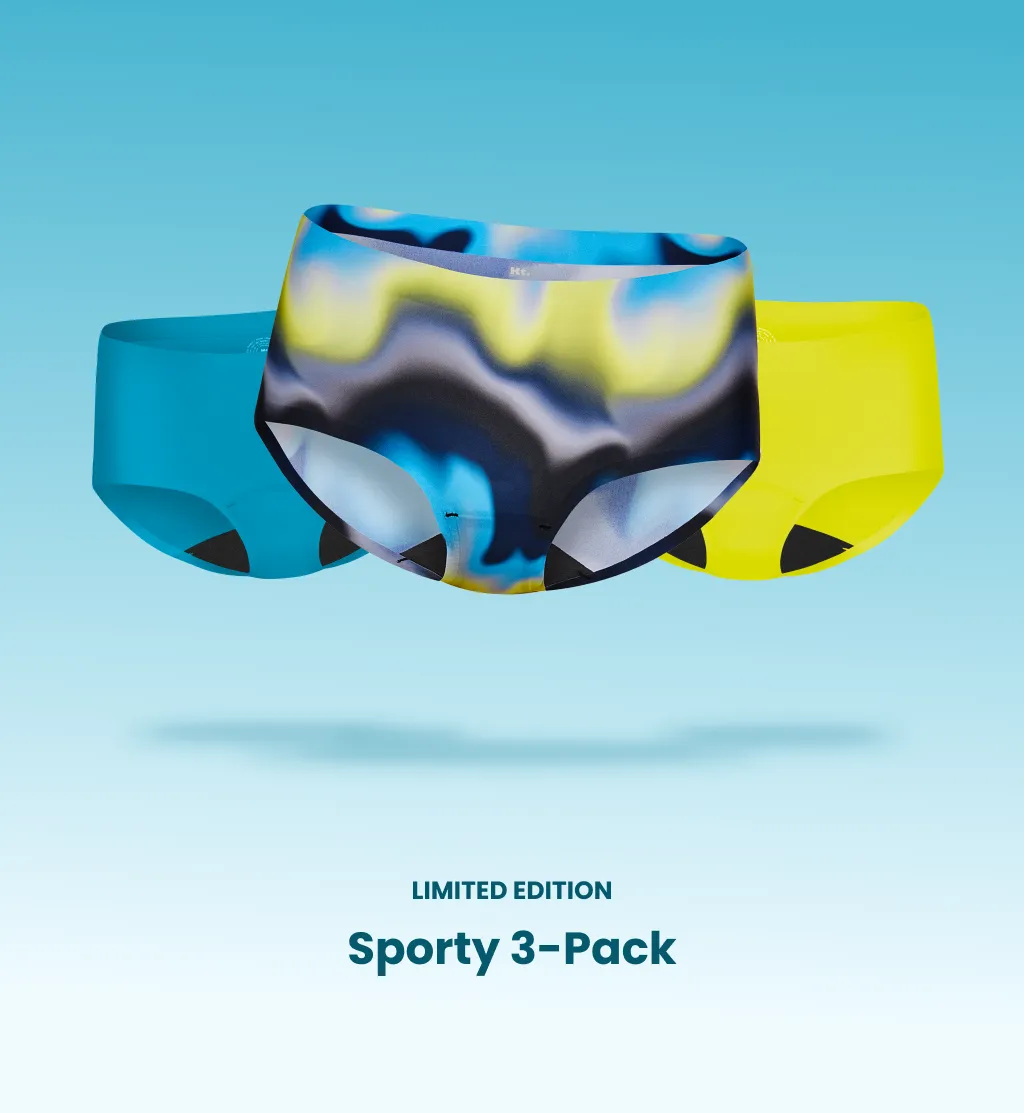 Light Leakproof No-Show Underwear Boyshort 3-Pack (4-Pack Item)