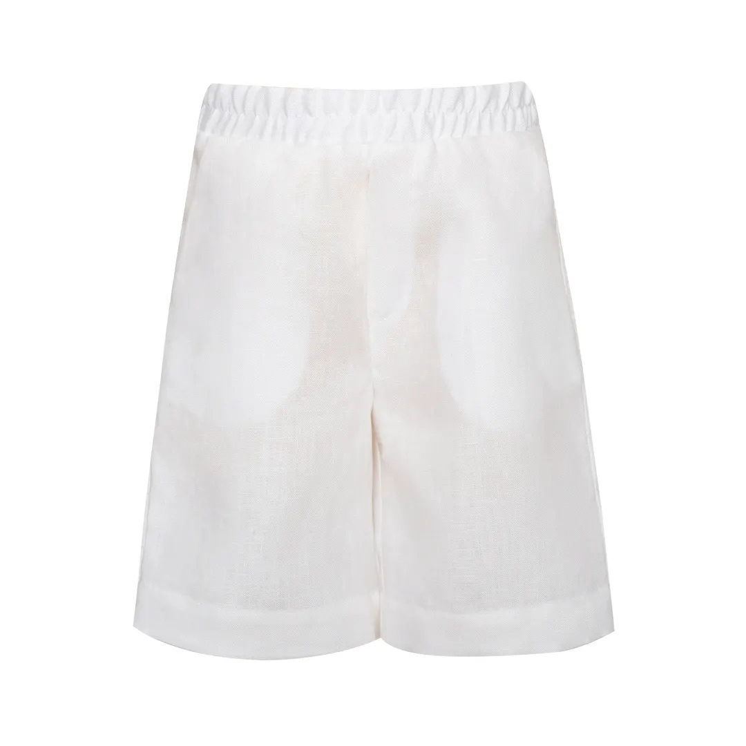 Linen Shorts Classic Cruise, White