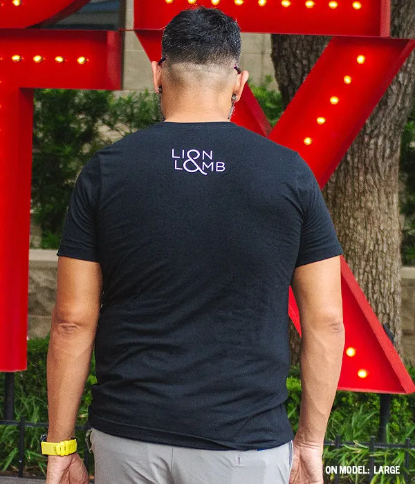 Lion & Lamb – Solid Black