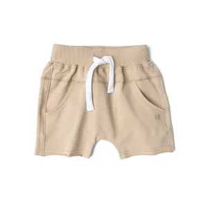 Little Bipsy Raw Edge Hem Harem Short - Beige