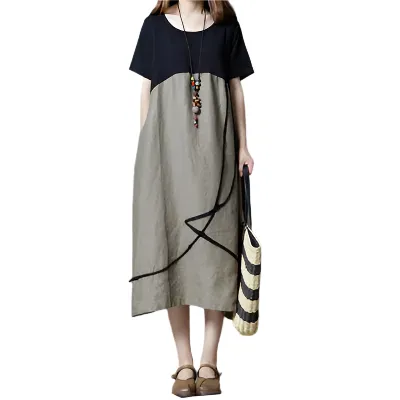 Livia – Effortlessly Chic Women's Summer Patchwork Dress