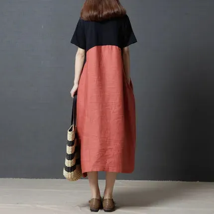 Livia – Effortlessly Chic Women's Summer Patchwork Dress
