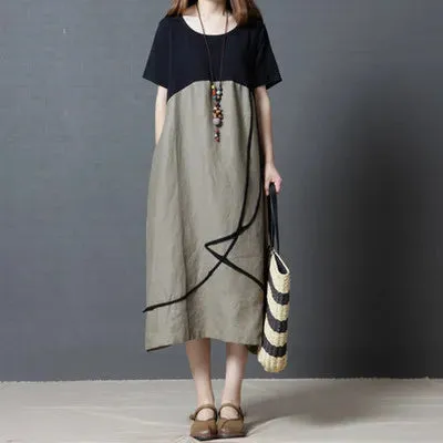 Livia – Effortlessly Chic Women's Summer Patchwork Dress