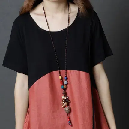 Livia – Effortlessly Chic Women's Summer Patchwork Dress