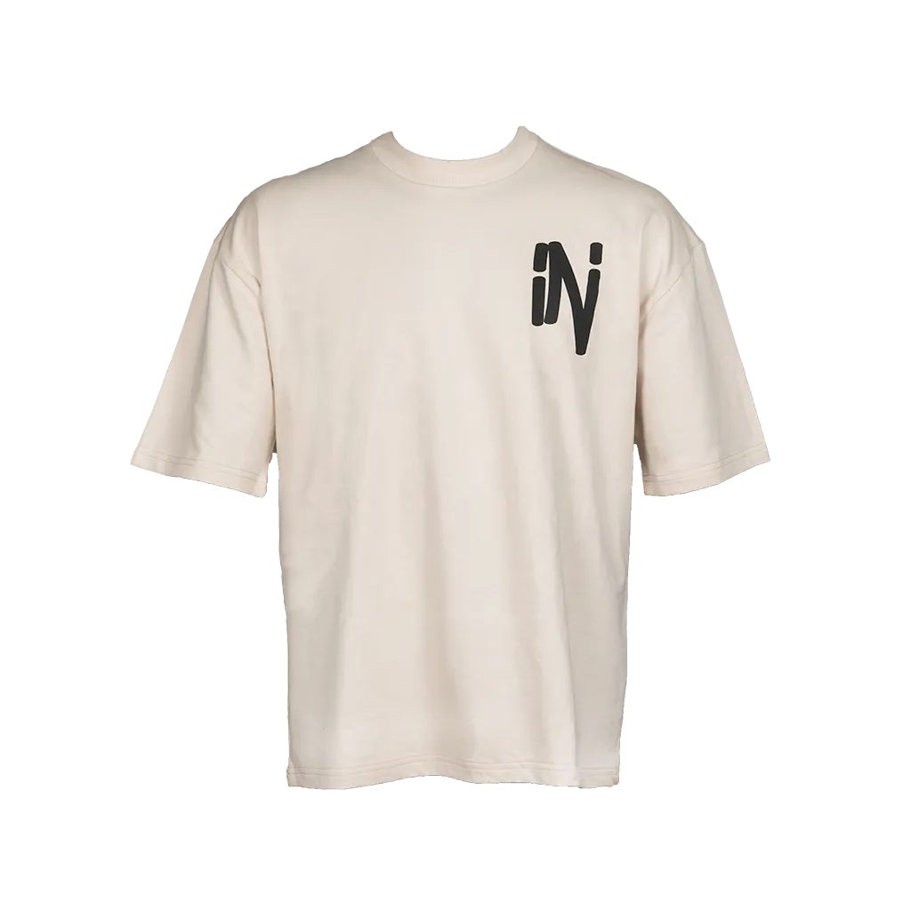 Living In My Element Oversized Off-White T-shirt