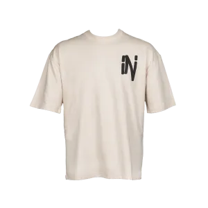 Living In My Element Oversized Off-White T-shirt