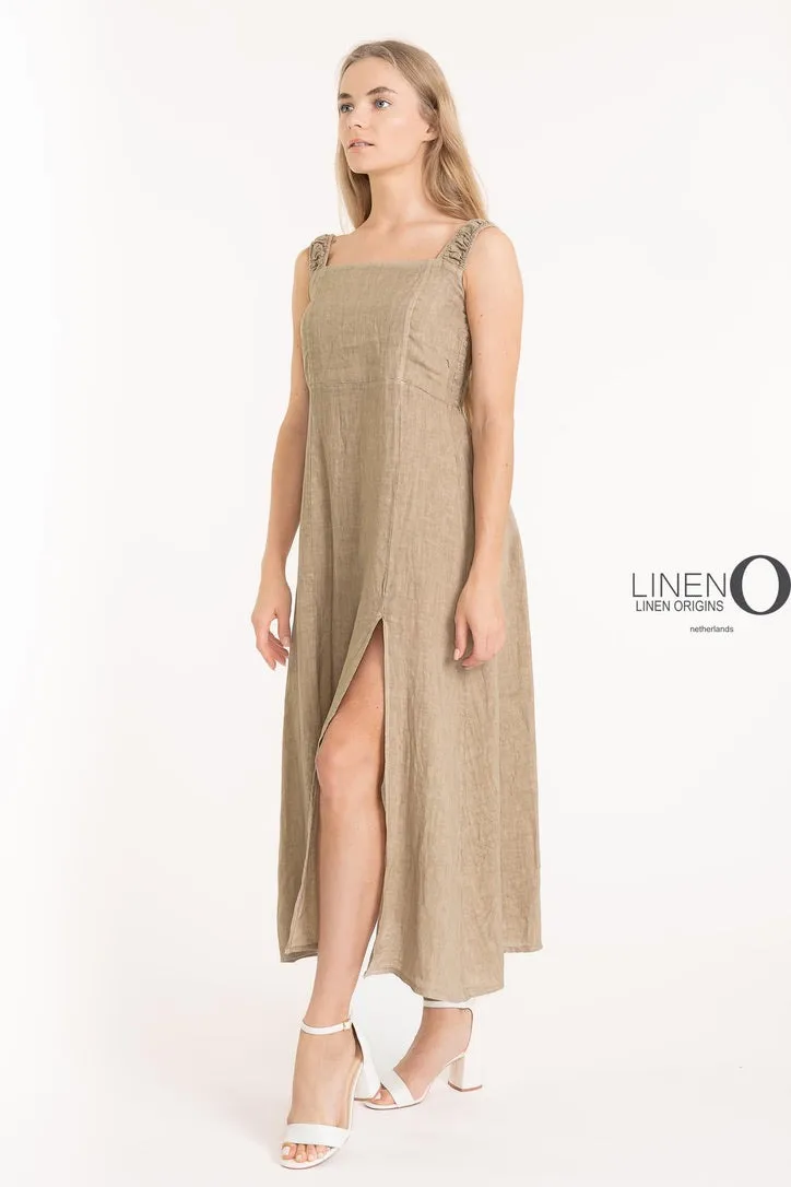 LO Slvless Dress French Linen