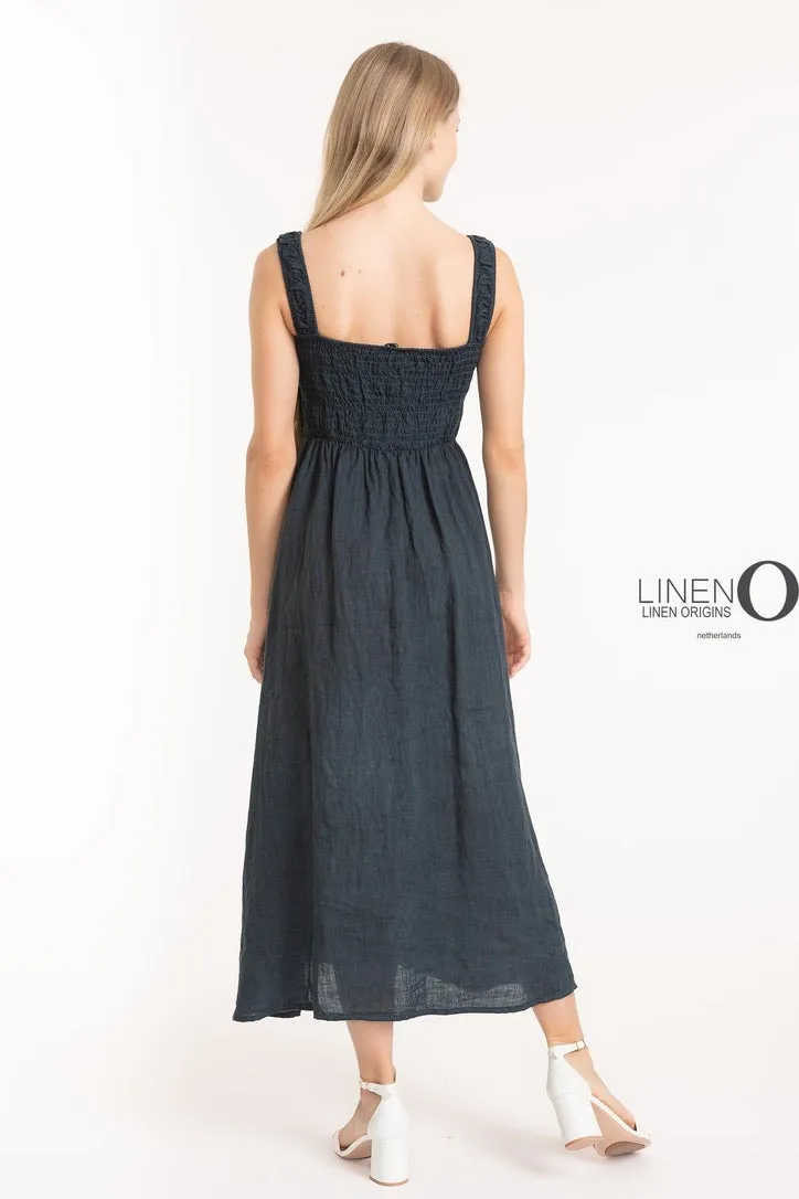 LO Slvless Dress French Linen