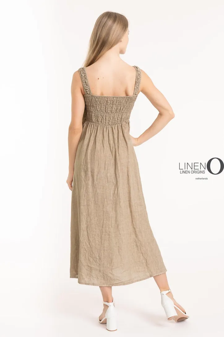 LO Slvless Dress French Linen
