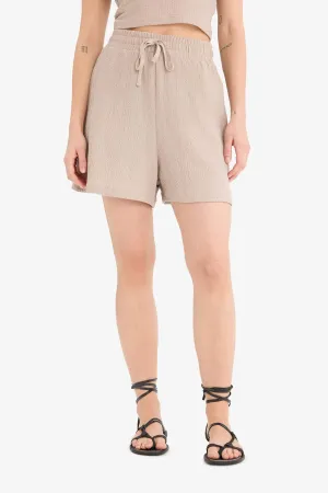 Loose Fit Crepe Shorts