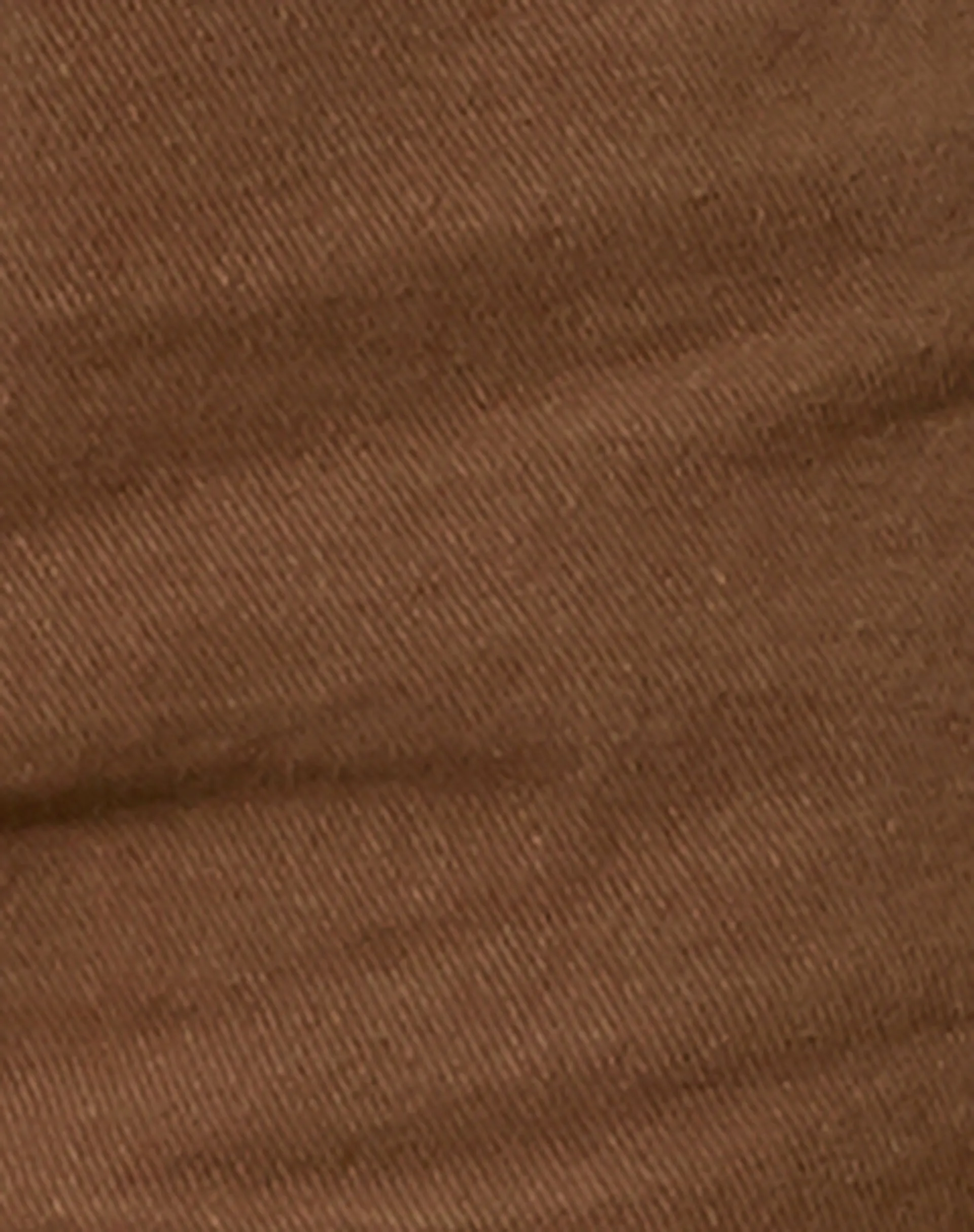 Loose Fit Denim Short in Rich Brown