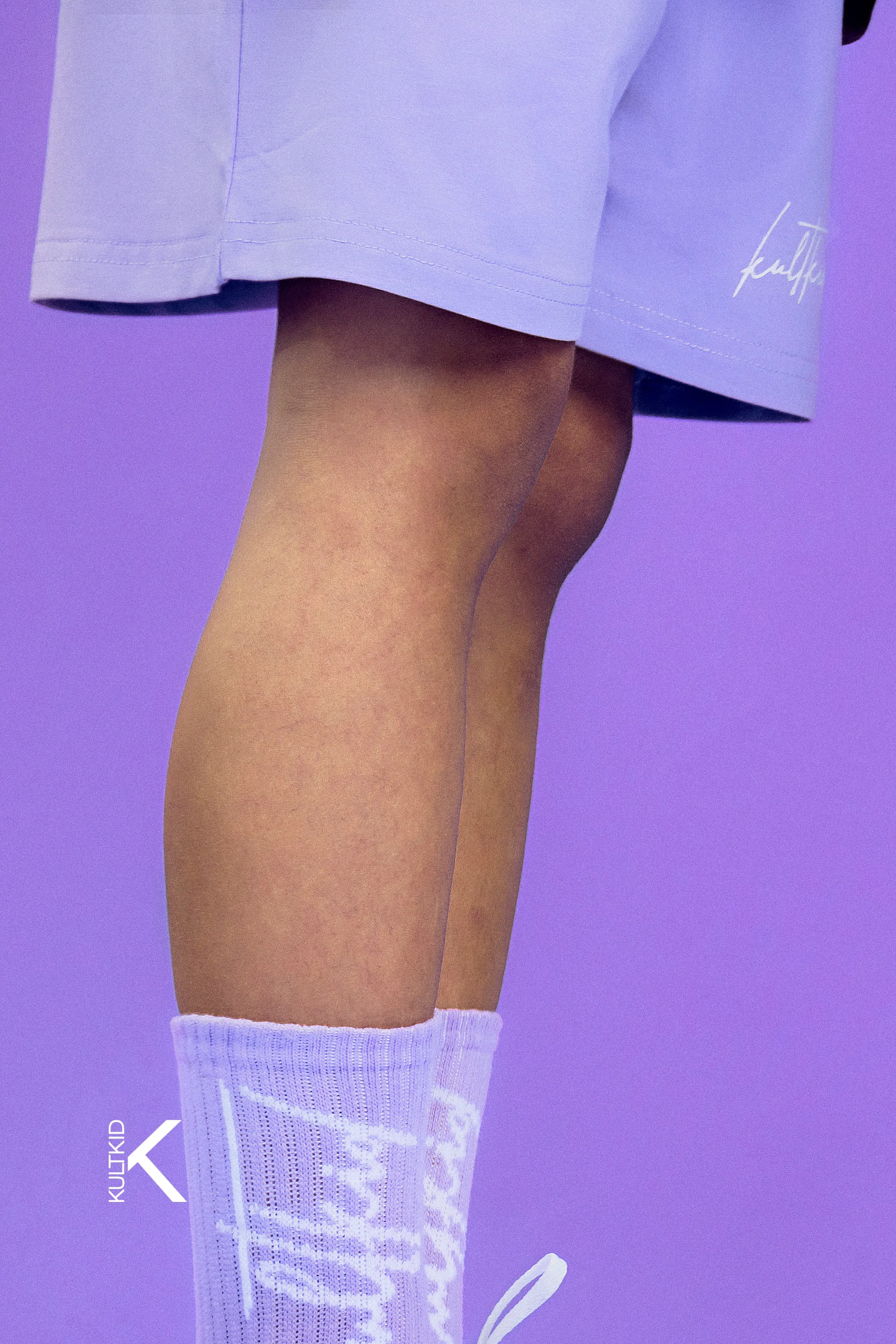 Loose Fit Shorts with Resistain® in Lavender