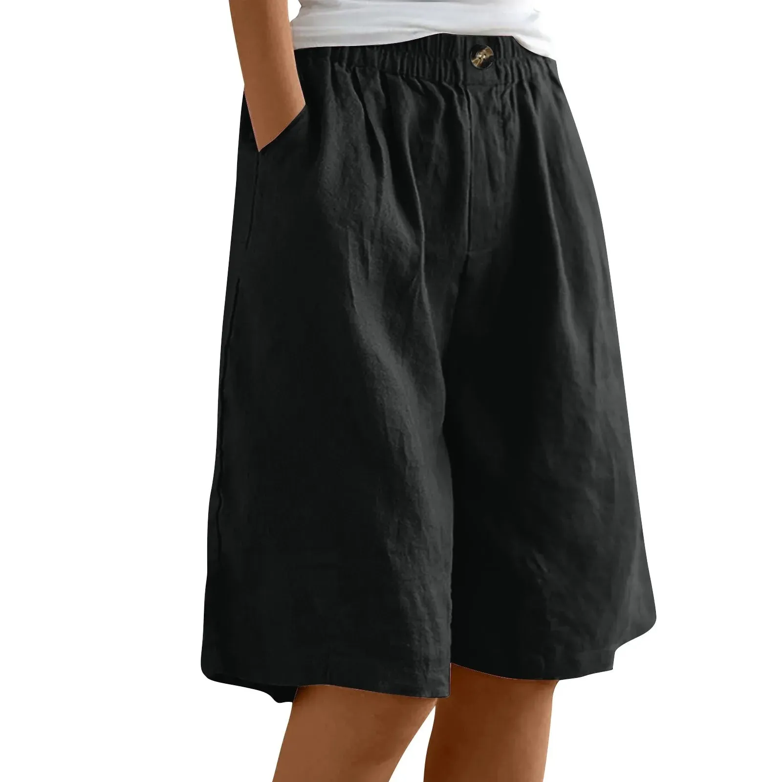 Loose Linen Capris