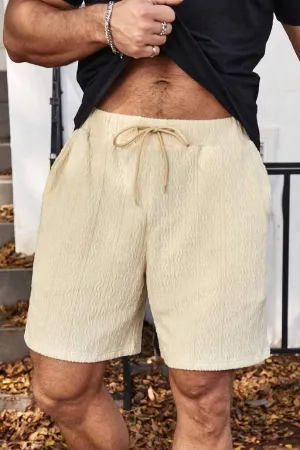 Loose Men Drawstring Waist Shorts