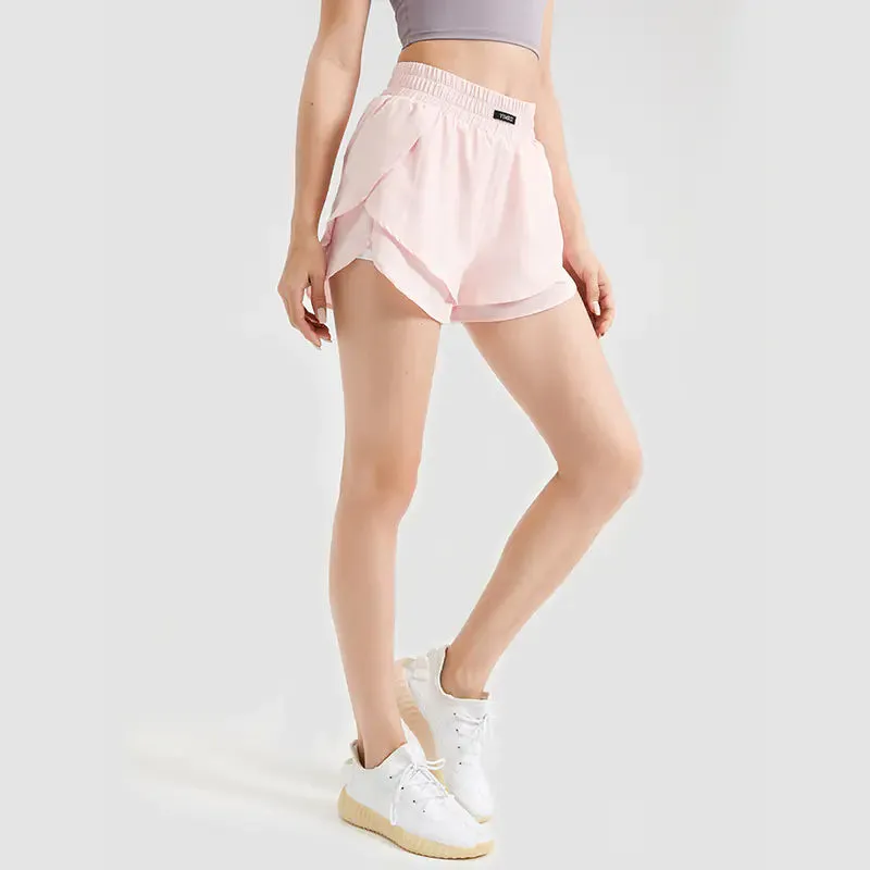 Loose Solid Color Sports Shorts for Women