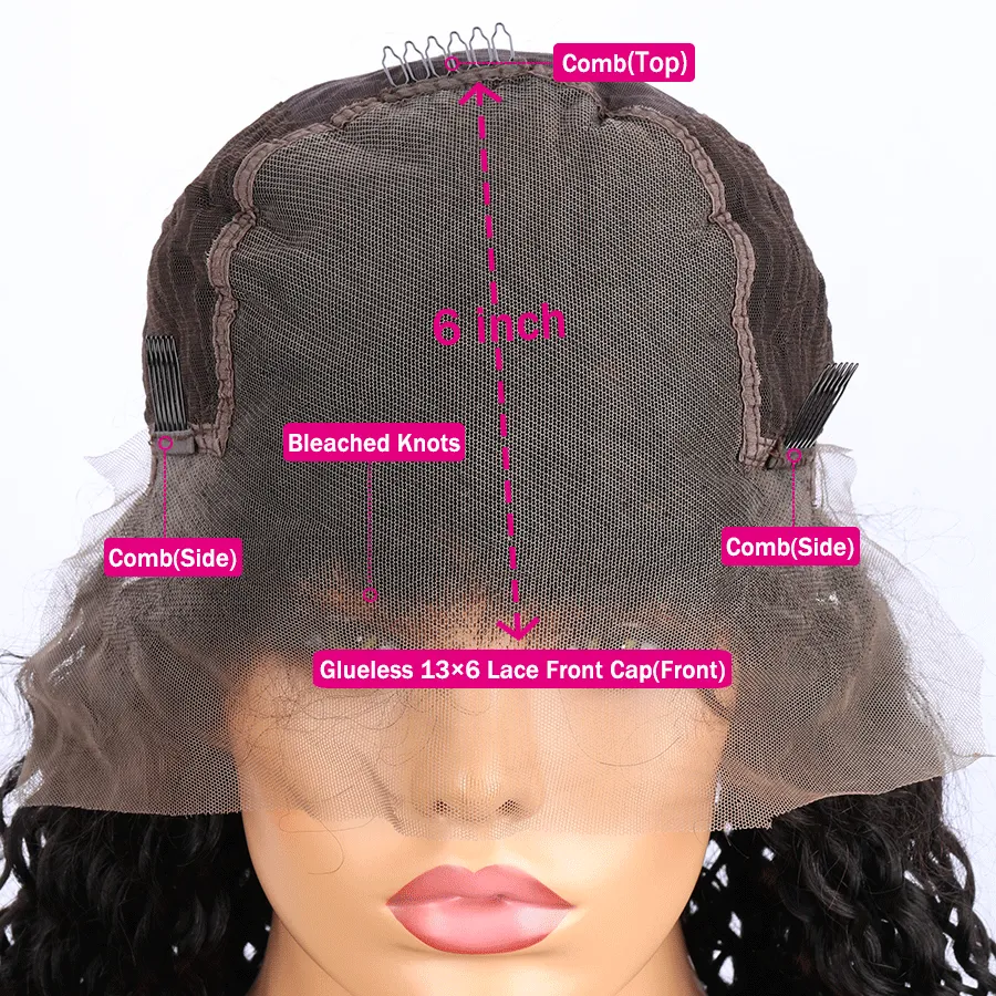 Loose Wave Human Hair Full Lace Wig 13x6 Frontal Lace Wig Naturlal Black #1B