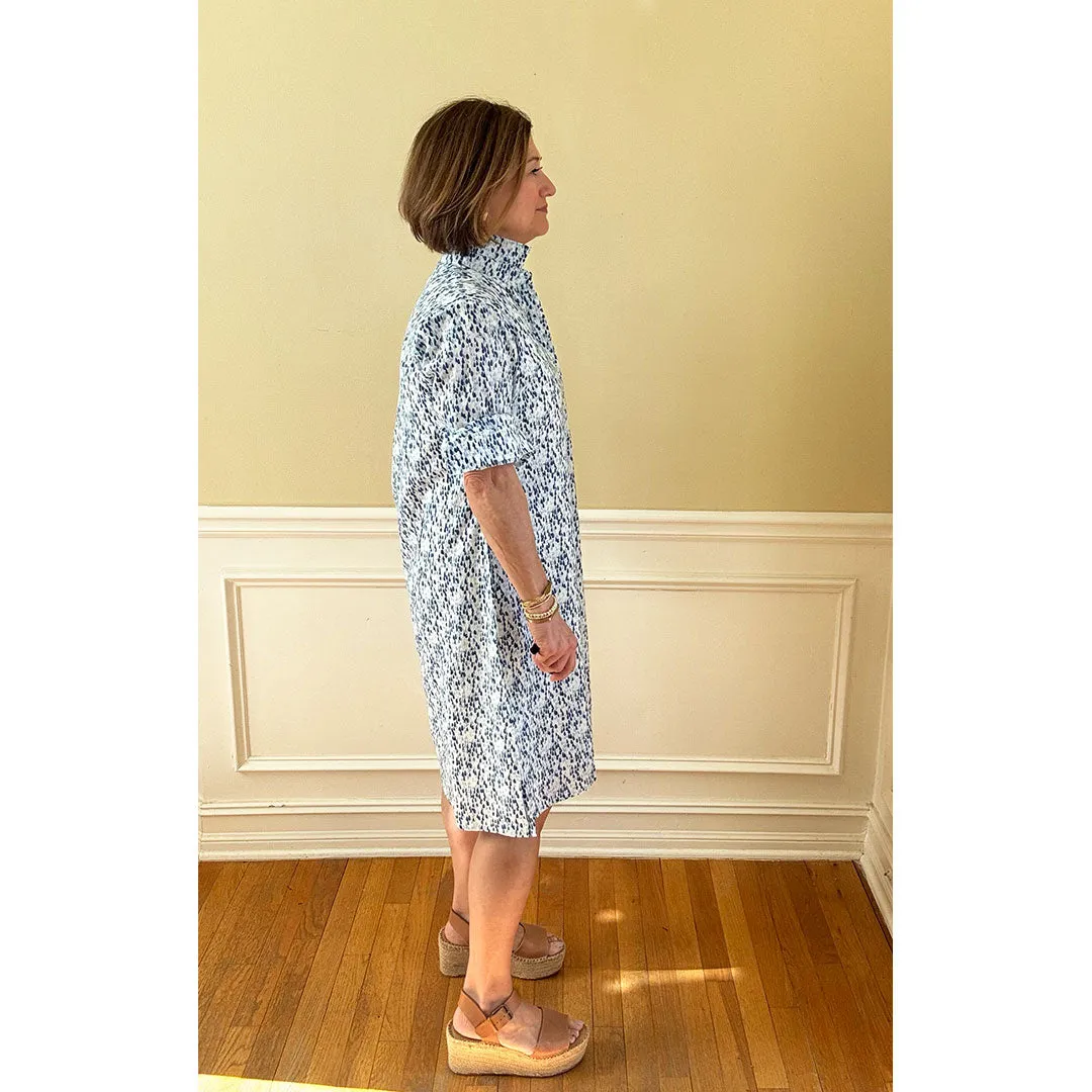 Lucia Short Dress - Raindrops