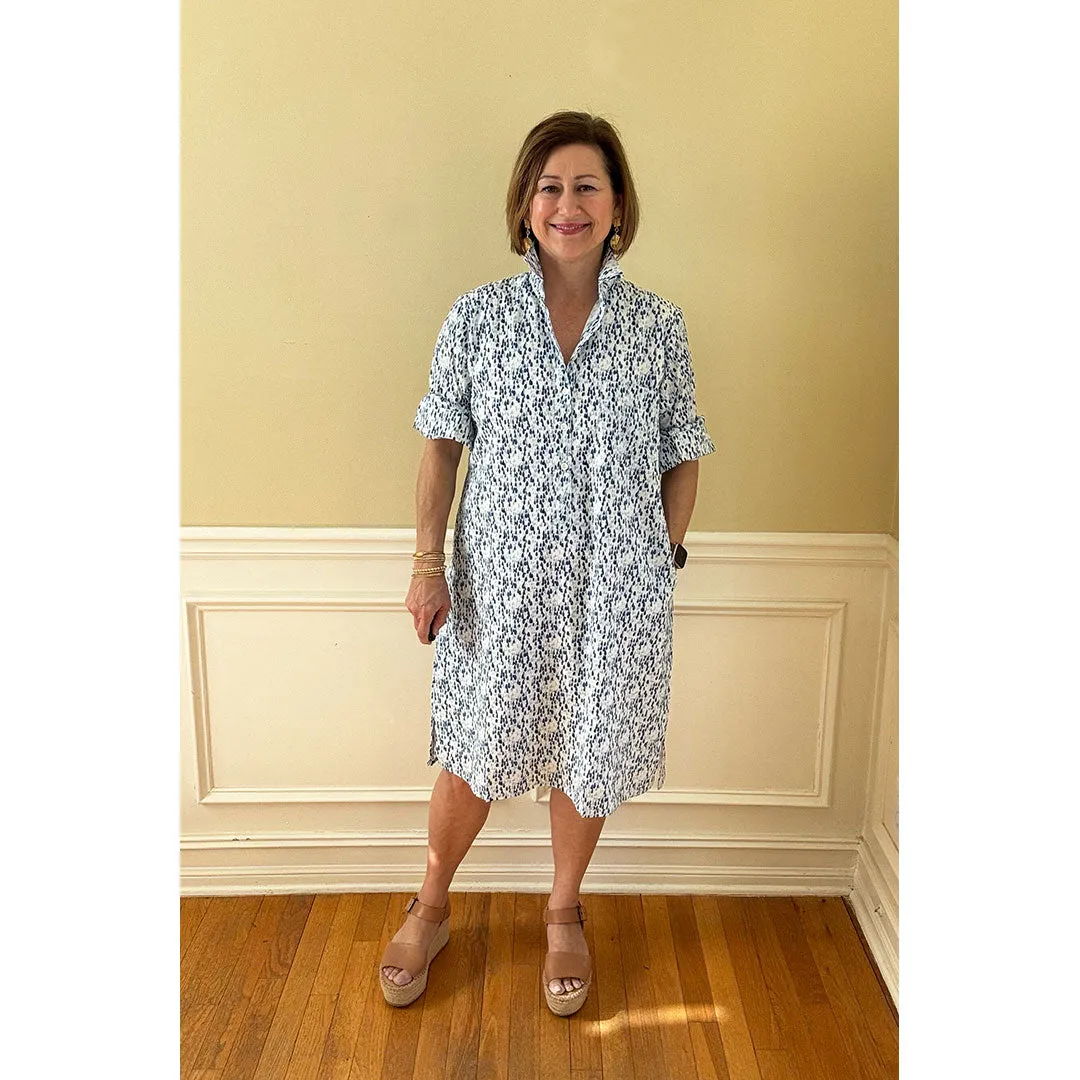 Lucia Short Dress - Raindrops