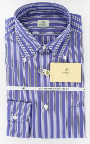 Luigi Borrelli Blue Shirt – Size: 15.75 US / 40 EU