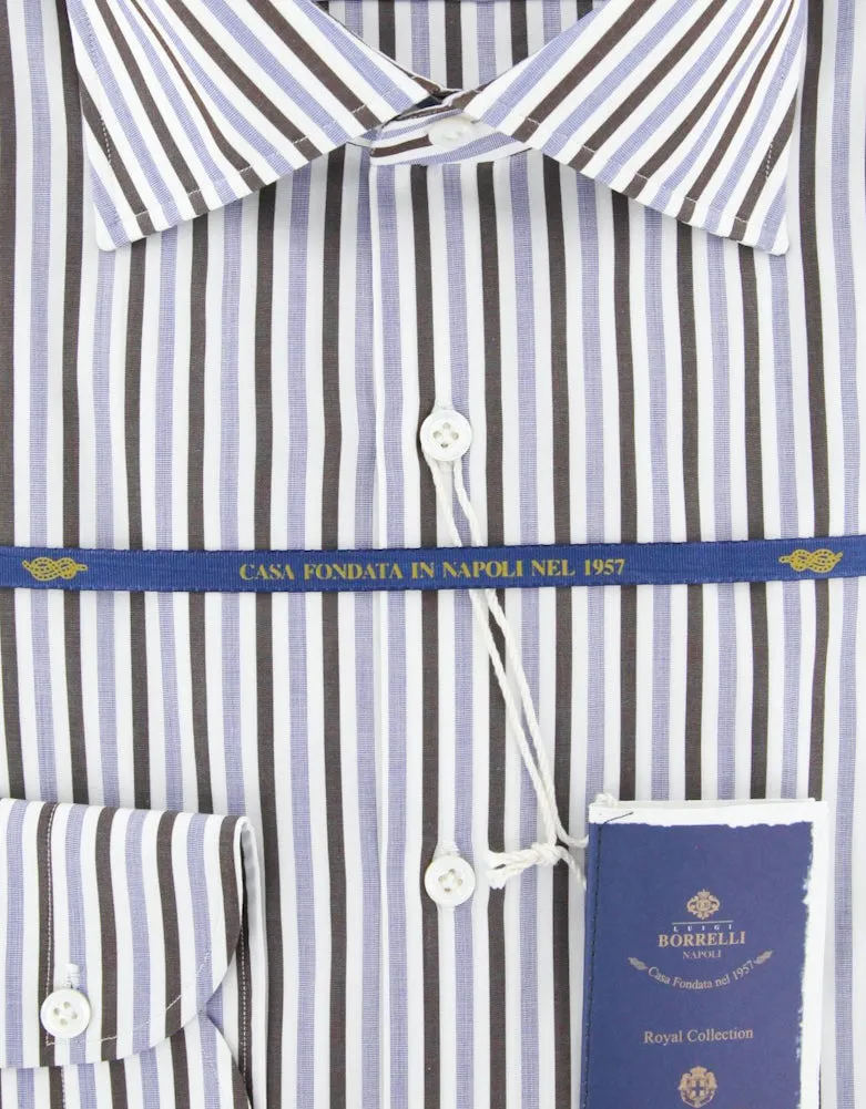 Luigi Borrelli Brown Shirt - Slim